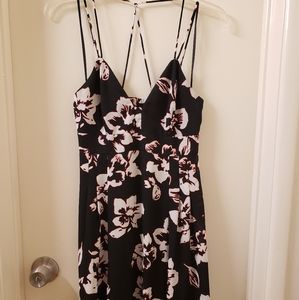 Short A-Line Hawaiian Pattern Dress